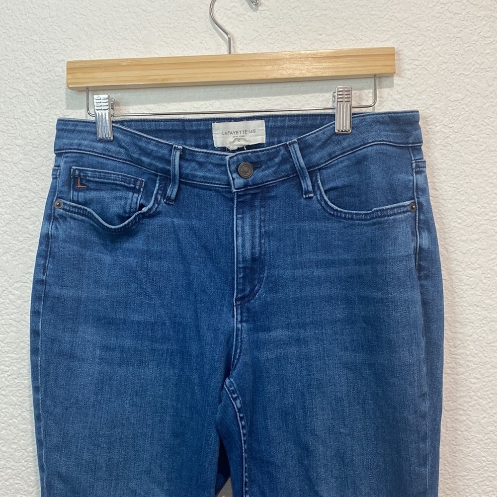 Lafayette 148 New York Women’s Mercer Cotton Blend Skinny Jean Pants Size 30 - Picture 4 of 10